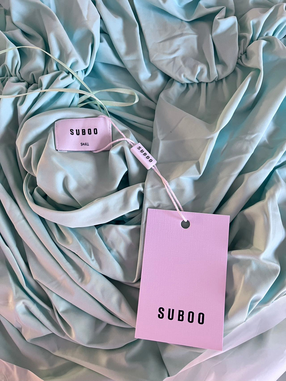 SUBOO / EMILY DRAPED RUCHED MAXI DRESS