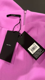 Alex Perry / Tierny Off-shoulder Midi Dress in Stretch Crepe / Size 12