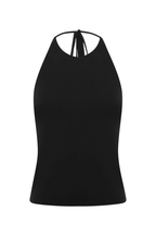 WITH JÉAN / BLACK HALTER TOP