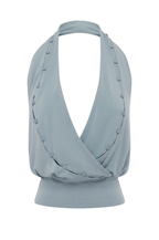 WITH JEAN / BUTTON HALTER TOP