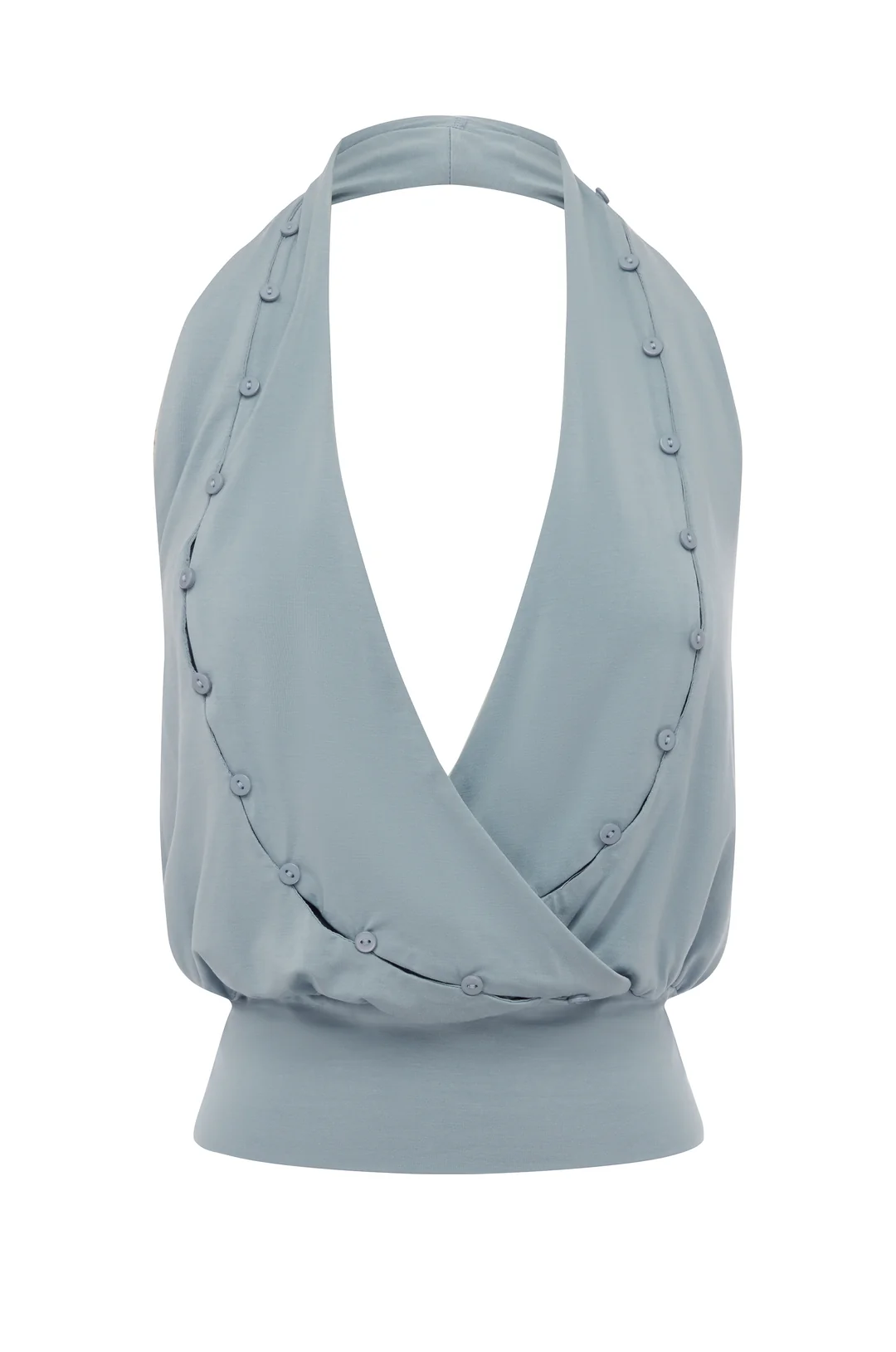 WITH JEAN / BUTTON HALTER TOP