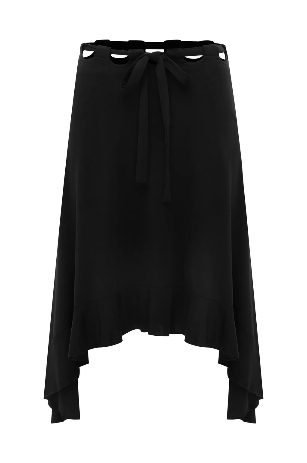 WITH JÉAN / RUFFLE MIDI SKIRT