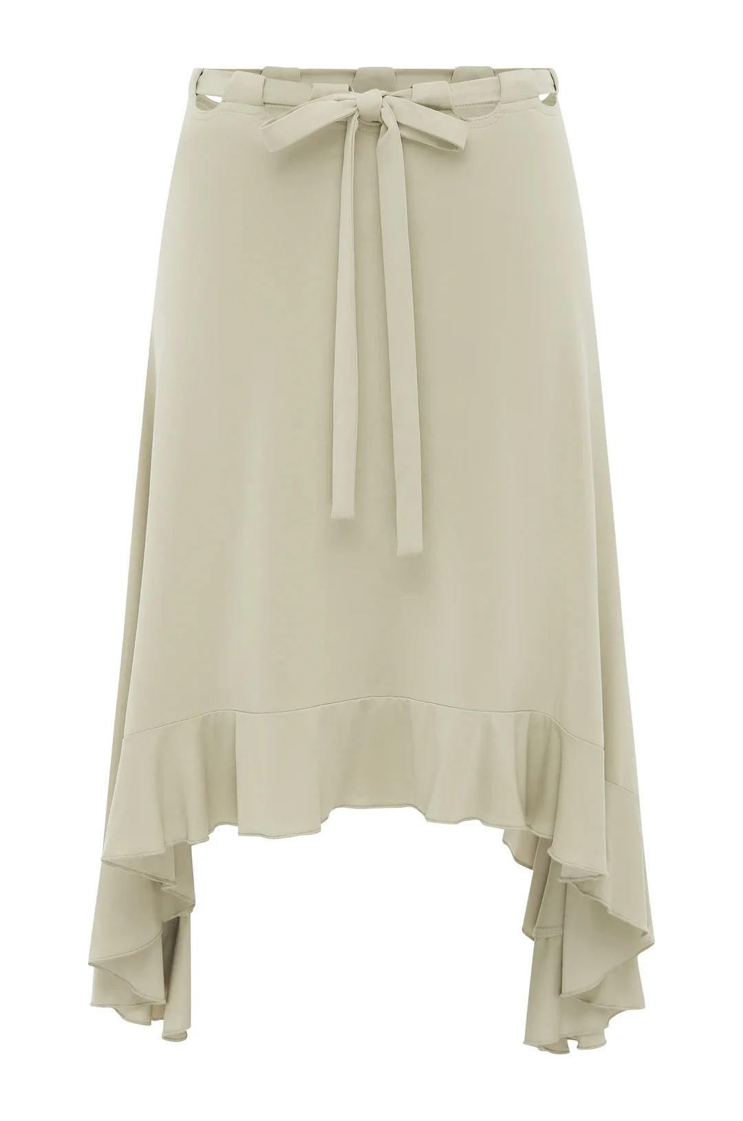 WITH JÉAN / RUFFLE MIDI SKIRT
