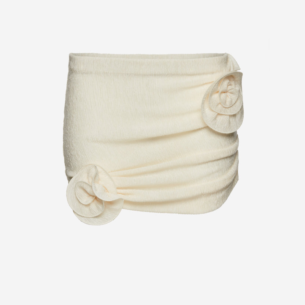 MAGDA BUTRYM / FLORAL APPLIQUÉ MINI SKIRT
