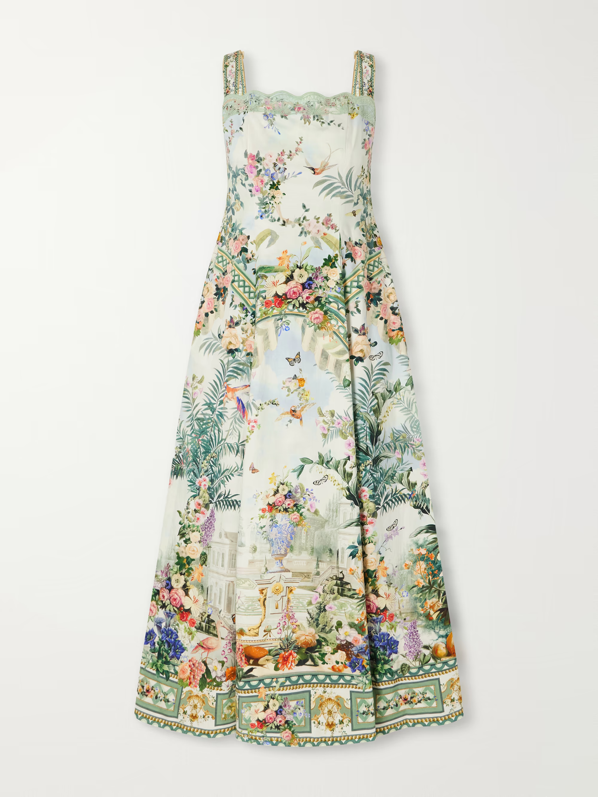 CAMILLA / FLORAL PRINT MIDI DRESS