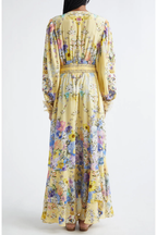 CAMILLA / FLORAL SILK MAXI DRESS