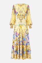CAMILLA / FLORAL SILK MAXI DRESS