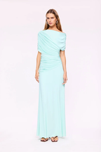 SUBOO / EMILY DRAPED RUCHED MAXI DRESS