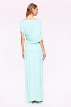 SUBOO / EMILY DRAPED RUCHED MAXI DRESS